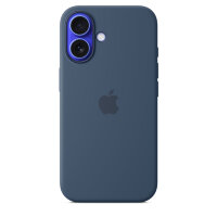 Силиконовый чехол для iPhone 16 с MagSafe - Denim (Синий)