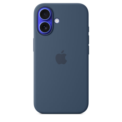 Силиконовый чехол для iPhone 16 с MagSafe - Denim (Синий)