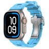 Apple Watch Ultra 2 Hermes 49mm Titanium, спортивный ремешок  Kilim голубой