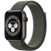 Apple Watch Edition Series 6 Titanium Space Black 44mm, спортивный браслет "зелёные холмы"