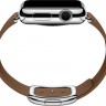 Apple Watch 38mm / Кожаный коричневый ремешок с замком