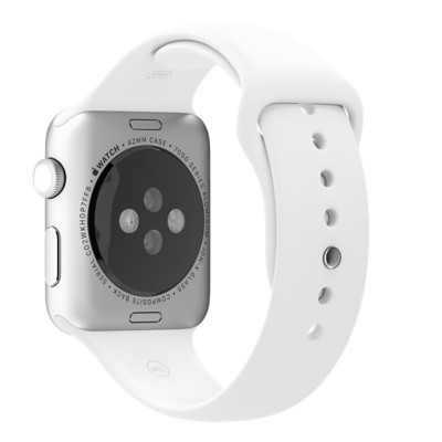 Ремешок спортивный для Apple Watch 42mm белый