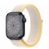 Apple Watch Series 8 41mm, Midnight Aluminum Case with Sport Loop - Starlight