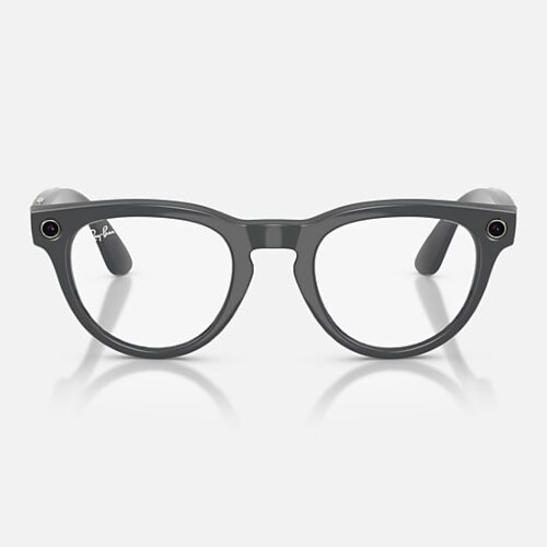 Ray-Ban Meta Gen 2 HeadLiner Transitions (линзы прозрачные с затемнением в зеленый, глянцевая серая оправа)