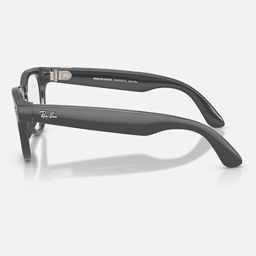 Ray-Ban Meta Gen 2 HeadLiner Transitions (линзы прозрачные с затемнением в зеленый, глянцевая серая оправа)