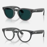 Ray-Ban Meta Gen 2 HeadLiner Transitions (линзы прозрачные с затемнением в зеленый, глянцевая серая оправа)