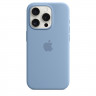 Силиконовый чехол для iPhone 15 Pro Max с MagSafe - Зимний Синий (Winter Blue)