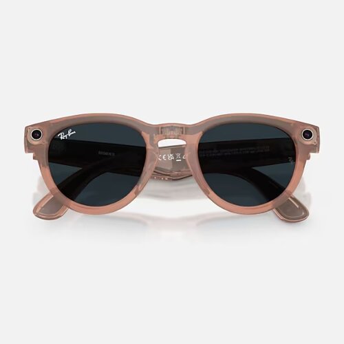 Ray-Ban Meta Gen 2 HeadLiner (матовая персиковая оправа, линзы с серым затемнением)