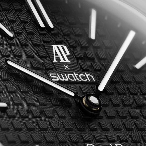 Карманные часы Audemars Piguet Swatch Royal Pop Ocho Negro (Черный)