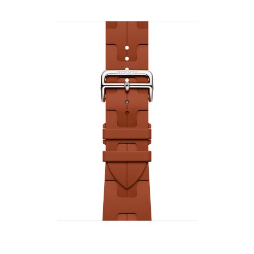 Ремешок Hermès для Apple Watch 46mm Kilim Single Tour — медно-коричневый (Cuivre)