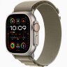Apple Watch Ultra 3 49mm Titanium Case with Olive Alpine Loop (M)