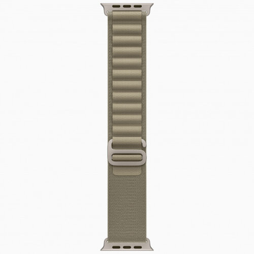 Apple Watch Ultra 3 49mm Titanium Case with Olive Alpine Loop (M)