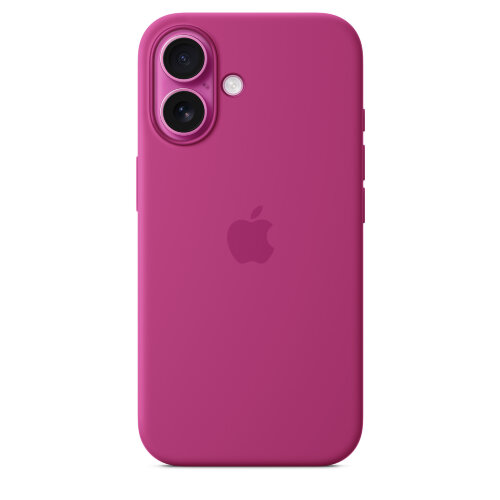 Силиконовый чехол для iPhone 16 с MagSafe -Fuchsia (Розовый)