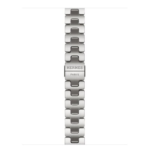 Apple Watch Hermes Series 12 42mm, блочный стальной тонкий браслет (S)
