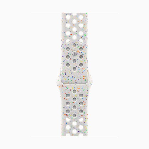 Apple Watch Series 10 42mm, Rose Gold Aluminum Case with Nike Sport Band - Pure Platinum