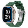 Apple Watch Ultra 2 Hermes 49mm Titanium, спортивный ремешок  Kilim зеленый