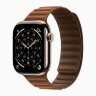 Apple Watch Series 11 42mm, Gold Titanium Case with Magnetic Link - Caramel