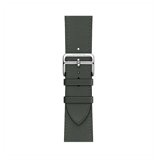 Ремешок Hermes для Apple Watch Single Tour 46 mm - Темно-зеленый (Vert Mongrove)