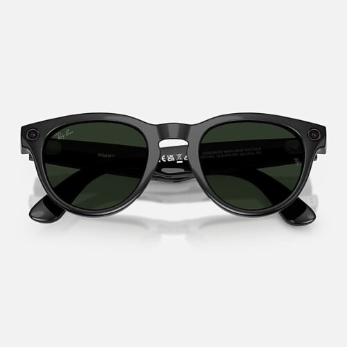 Ray-Ban Meta Gen 2 HeadLiner  Transitions (линзы прозрачные с затемнением в зеленый, глянцевая черная оправа)