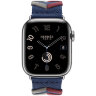 Apple Watch Hermes Series 9 41mm, ремешок из трикотажа темно-синий