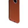 Кожаная чехол - накладка i-Carer для iPhone 8 и 7 коричневая