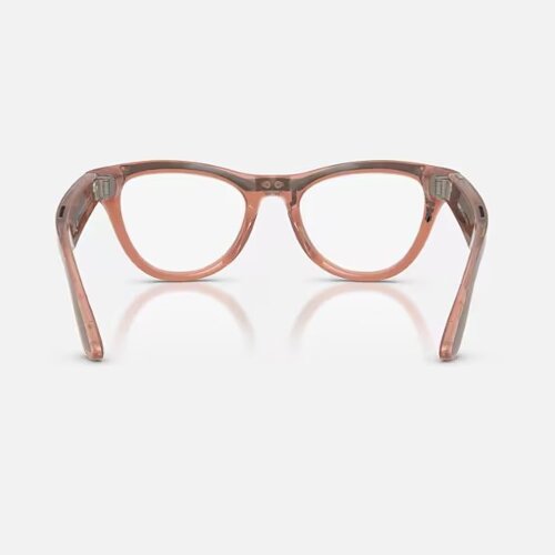 Ray-Ban Meta Gen 2 Skyler Transitions (прозрачные линзы с автозатемнением в коричневые, глянцевая персиковая оправа)