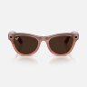 Ray-Ban Meta Gen 2 Skyler Transitions (прозрачные линзы с автозатемнением в коричневые, глянцевая персиковая оправа)