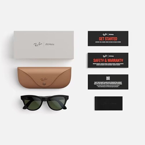 Ray-Ban Meta Gen 2 Skyler Transitions (прозрачные линзы с автозатемнением в коричневые, глянцевая персиковая оправа)