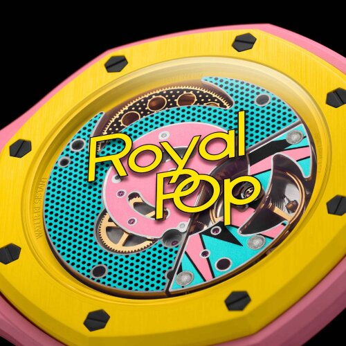 Карманные часы Audemars Piguet Swatch Royal Pop Otg Roz (Желтый)