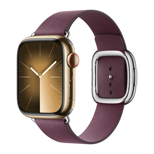Apple Watch Series 9 41mm, Gold Stainless Steel Case with Modern Buckle - Mulberry