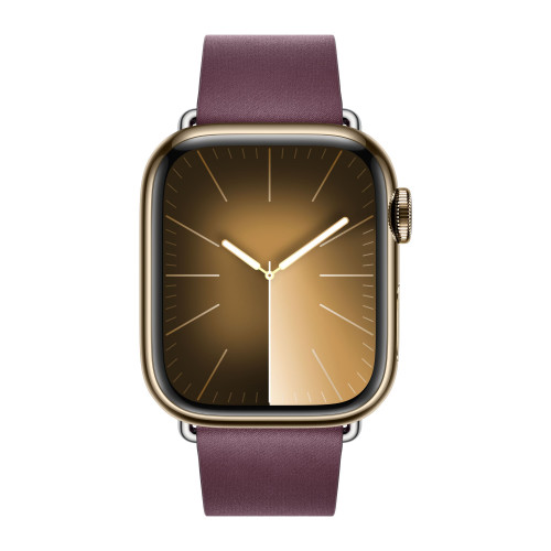 Apple Watch Series 9 41mm, Gold Stainless Steel Case with Modern Buckle - Mulberry