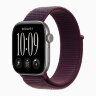 Apple Watch Series 12 46mm, Space Gray Aluminum Case with Sport Loop - Burgundy