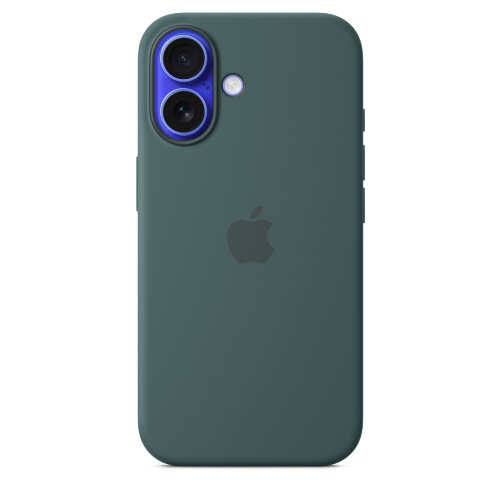 Силиконовый чехол для iPhone 16 с MagSafe - Lake Green (Зеленый)
