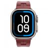Apple Watch Ultra 2 Hermes 49mm Titanium, спортивный ремешок  Kilim красный