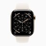 Apple Watch Series 11 46mm, Gold Titanium Case with Sport Band - Starlight