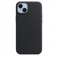 Кожаный чехол для iPhone 14 Plus с MagSafe - "Тёмная ночь"