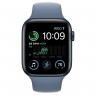 Apple Watch SE (2022) 44mm, Midnight Aluminum Case with Sport Band - Slate Blue