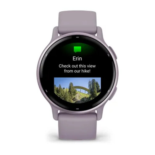Умные часы Garmin Vivoactive 5 42mm, Metallic Orchid Aluminum Bezel, Orchid Case, Silicone Band