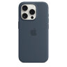 Силиконовый чехол для iPhone 15 Plus MagSafe - Штормовой Синий (Storm Blue)