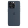 Силиконовый чехол для iPhone 15 Plus MagSafe - Штормовой Синий (Storm Blue)