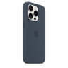 Силиконовый чехол для iPhone 15 Plus MagSafe - Штормовой Синий (Storm Blue)