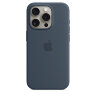 Силиконовый чехол для iPhone 15 Plus MagSafe - Штормовой Синий (Storm Blue)