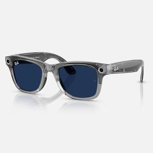 Ray-Ban Meta Gen 2 Wayfarer Transitions (прозрачная серая оправа, линзы с сапфировым автозатемнением) L