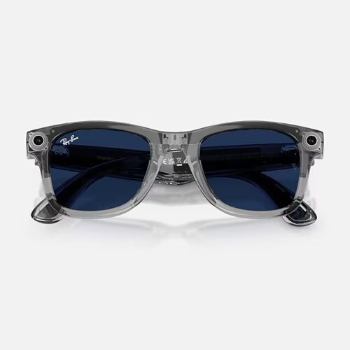 Ray-Ban Meta Gen 2 Wayfarer Transitions (прозрачная серая оправа, линзы с сапфировым автозатемнением) L