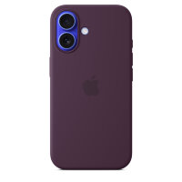 Силиконовый чехол для iPhone 16 с MagSafe - Plum (Бордовый)