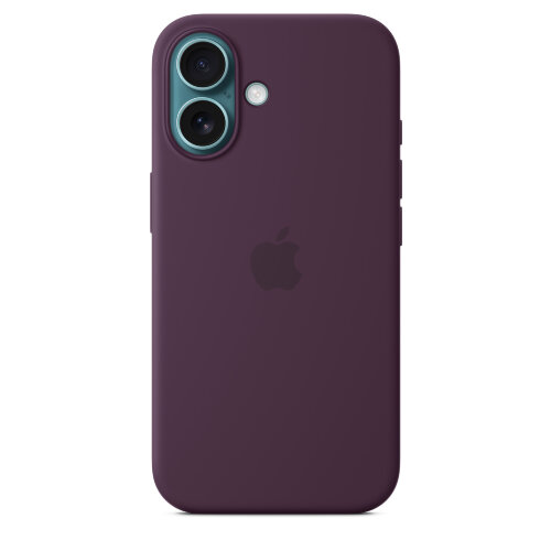 Силиконовый чехол для iPhone 16 с MagSafe - Plum (Бордовый)
