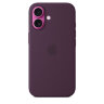 Силиконовый чехол для iPhone 16 с MagSafe - Plum (Бордовый)