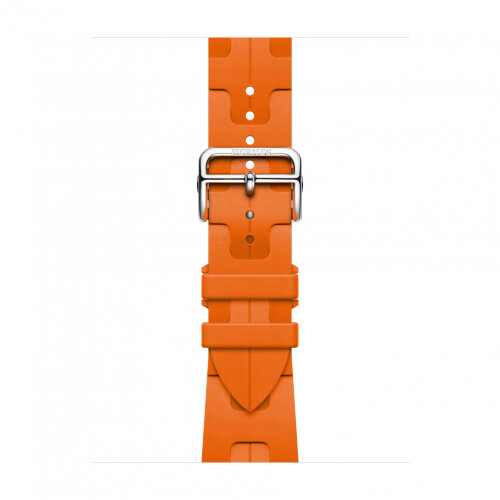 Apple Watch Ultra 2 Hermes 49mm Titanium, спортивный ремешок  Kilim оранжевый