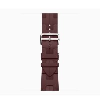 Ремешок Hermes для Apple Watch 46mm Kilim Single Tour - Бордовый (Bordeaux)