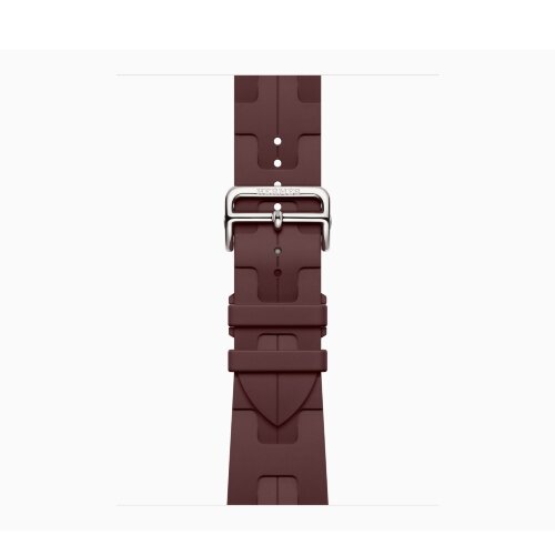 Ремешок Hermes для Apple Watch 46mm Kilim Single Tour - Бордовый (Bordeaux)